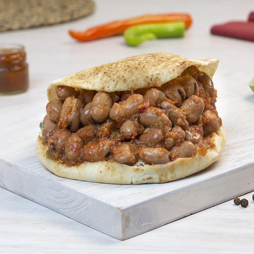 Foul with Sauce Sandwich